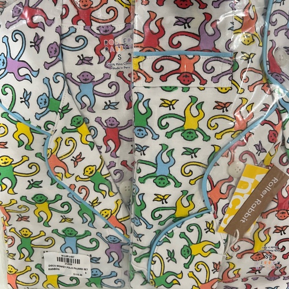 Roller rabbit disco monkey polo pajamas - Picture 4 of 6